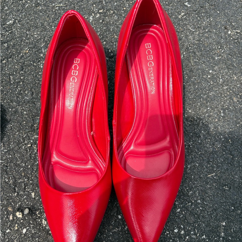BCBGeneration Red Patent Leather Heels